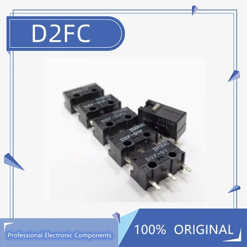 4-Pack Of Genuine OMRON D2F-01F Micro Switches - Brand New, Original 2 thumbnail image