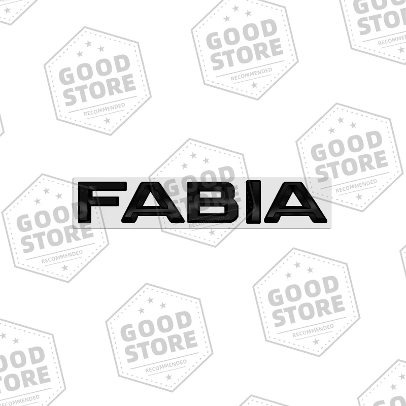 

Металлический кузов автомобиля для Skoda Rapid Fabia Yeti 4X4, глянцевый черный значок с буквами, 3D задняя эмблема, наклейка на багажник, автоаксессуар