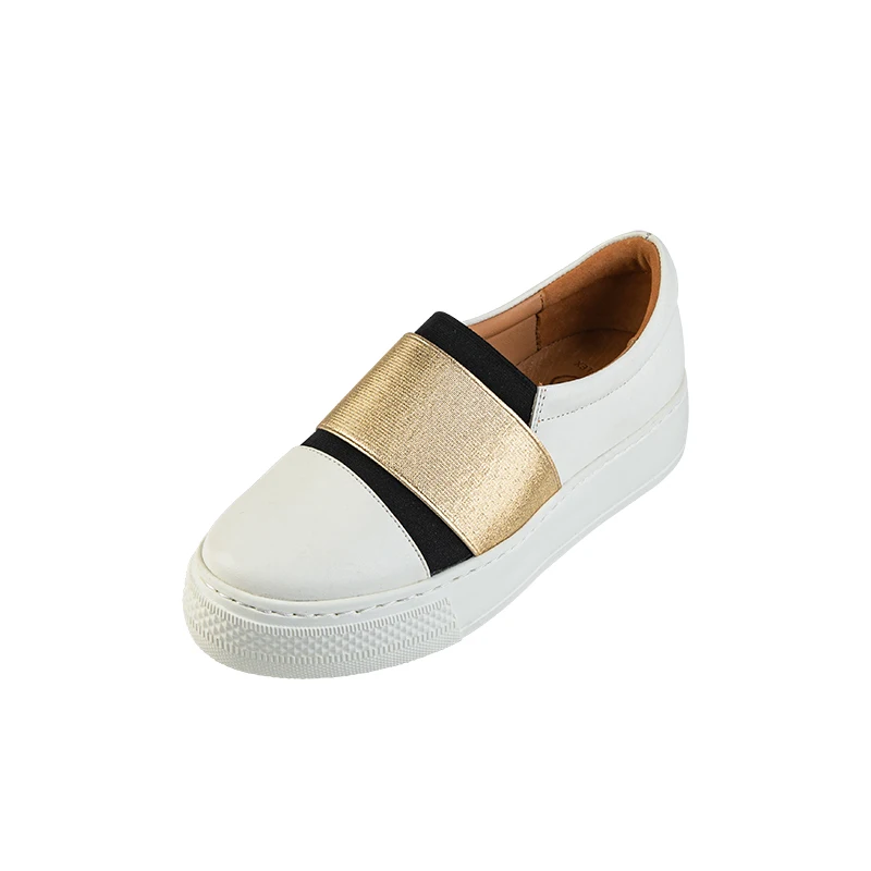 Deerskin Thick Bottom Skateboard Leisure Versatile Genuine Leather Slip On Loafers Women Shoes Sneaker 0712