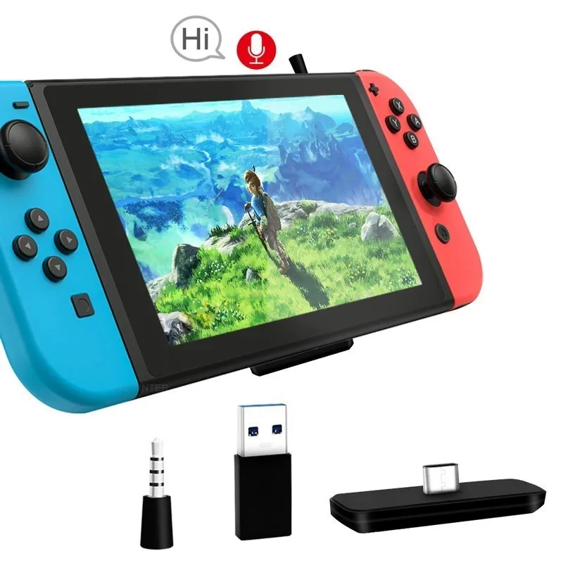 

Compatible Nintendo Switch Audio Receiver transmitter Wireless USB/Type-C Bluetooth Adapter For PS4 Console Converter For PC
