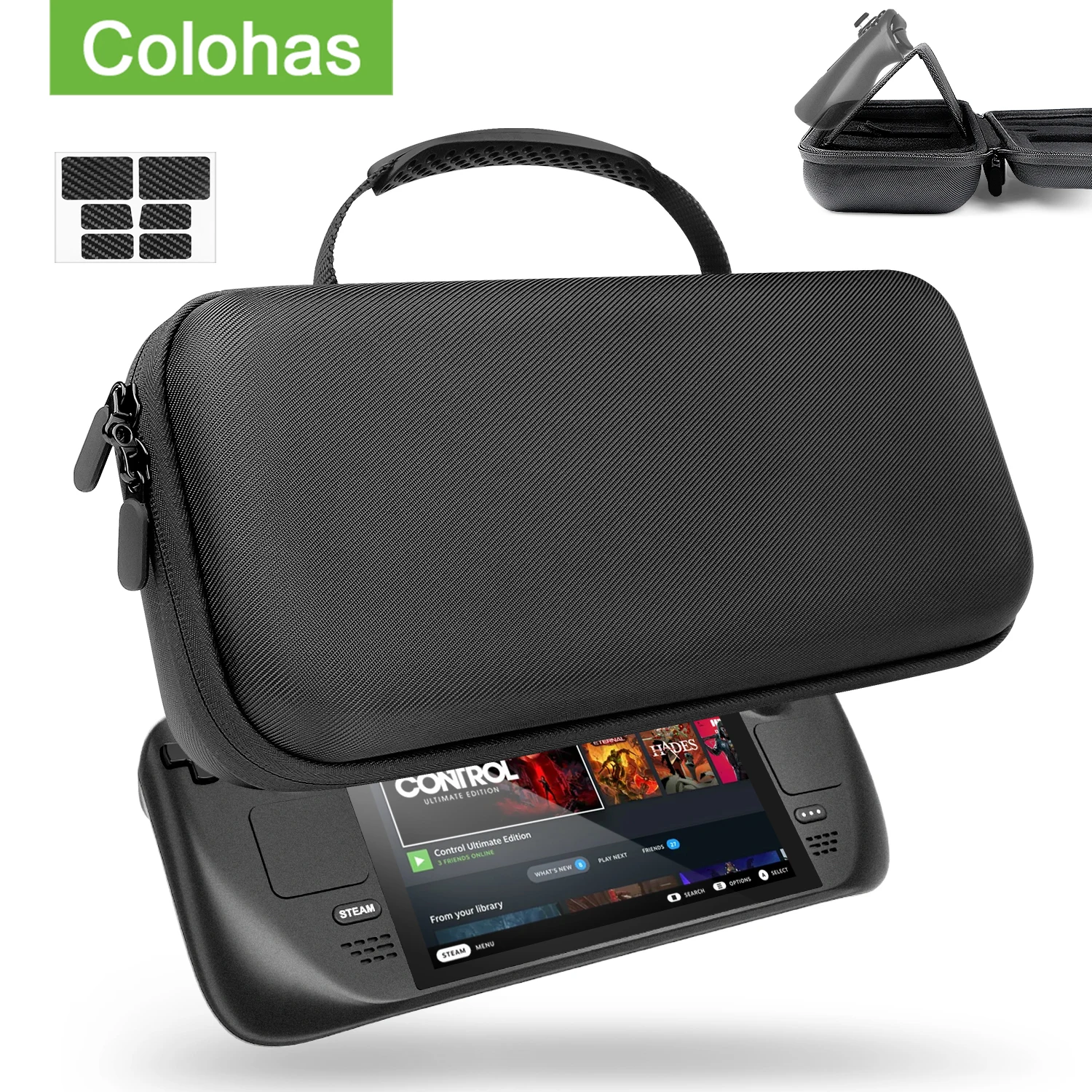 

Сумка для хранения паровой колоды защитный жесткий чехол для переноски Портативный водонепроницаемый Дорожная сумка для переноски для пар...