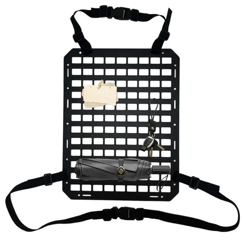 

Car Seat Storage Organizer Rigid Molle Panel With Molle Panel Accessories Universal Back Seat Organizer For Most Vehicle