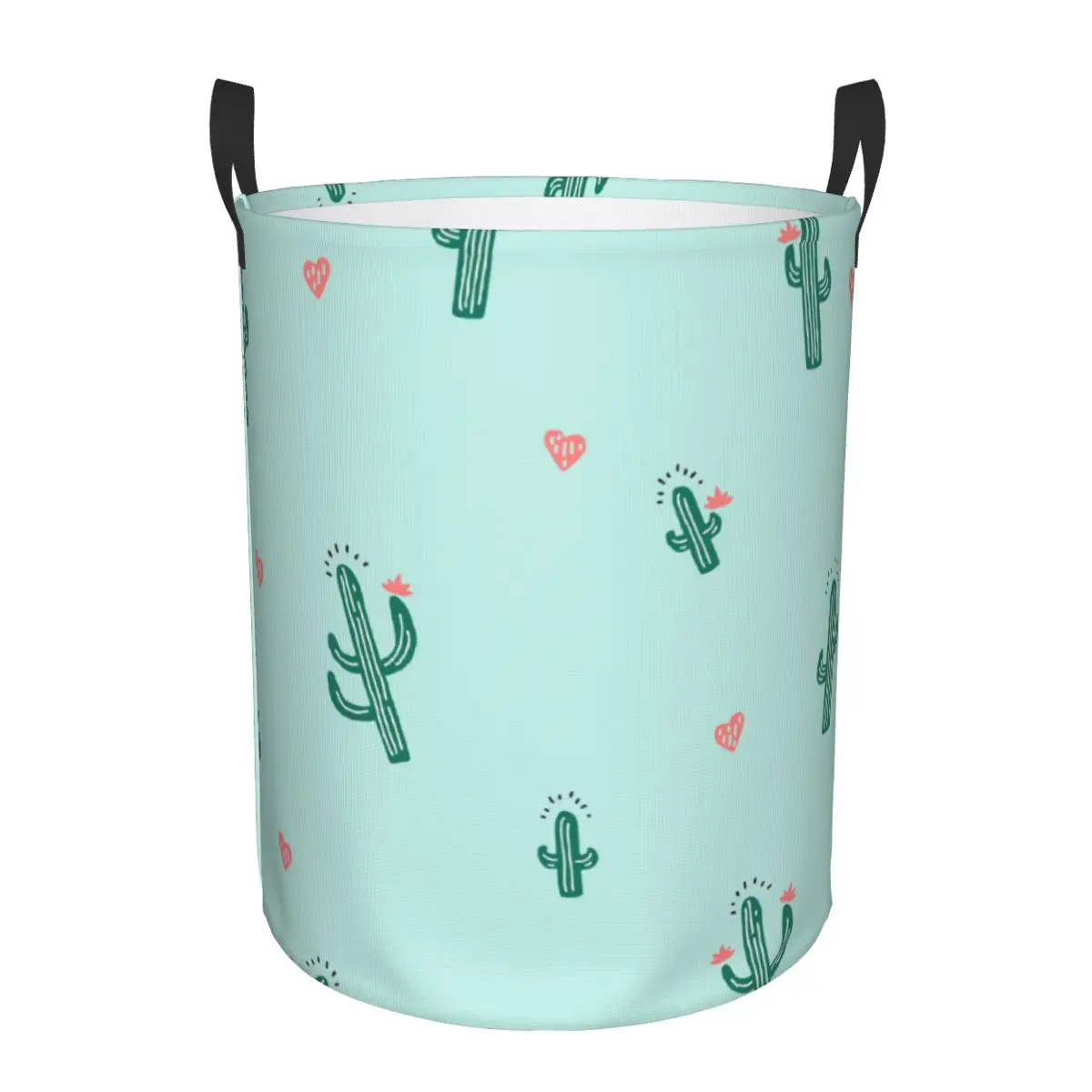 

Корзина для грязного белья, складная корзина для хранения одежды в виде кактуса и сердца, водонепроницаемый органайзер для дома