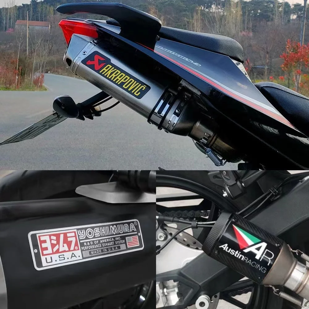 Pegatina epoxi para motocicleta, pegatina impermeable con logotipo de akr-apovic, accesorios de escape de engranaje de motocicleta