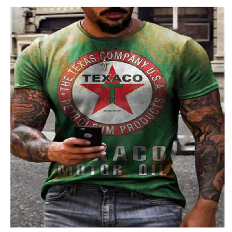 

Футболка мужская оверсайз с коротким рукавом, модная винтажная тенниска с 3D принтом в этническом стиле, майка в стиле Харадзюку, 6XL, на лето