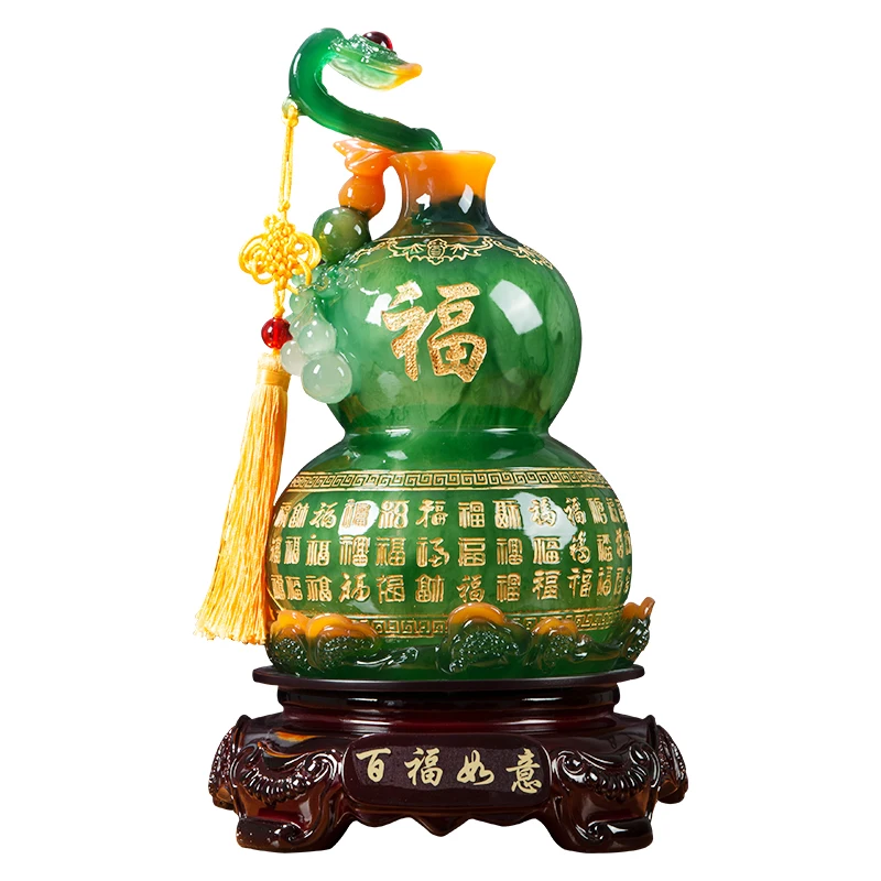

Lucky Town House Ruyi Gourd Decoration Home Living Room Tv Cabinet Wine Cabinet Decor New House Housewarming Gifts Ornaments