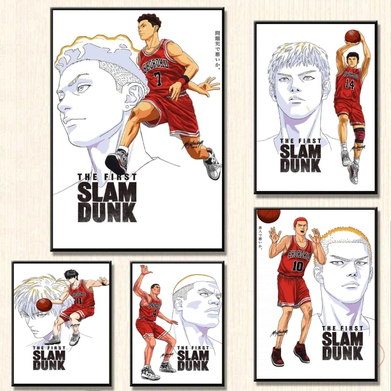 

Canvas Artwork Painting The First Slam Dunk Mitsui Hisashi Modern Living Room Christmas Gifts Decorative Poster Home