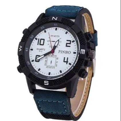 

Luxury Military Men Business Quartz Watch Leather Wristwatches Wristwatch Men Watches Erkek Kol Saati 2019 Men Business Watch121