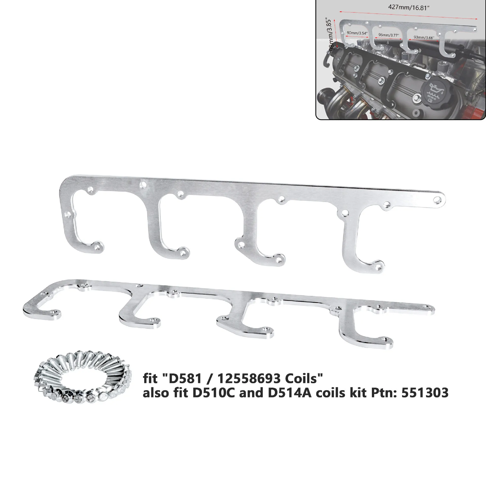 Квадратная крышка клапана для D581 D514A D510C 12558693 LSX Swap Truck LS1 LS3 LS2 LQ4 LQ9 LS6 L92 L99 L33