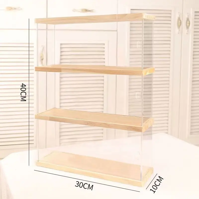 Деревянная прозрачная витрина для игрушек