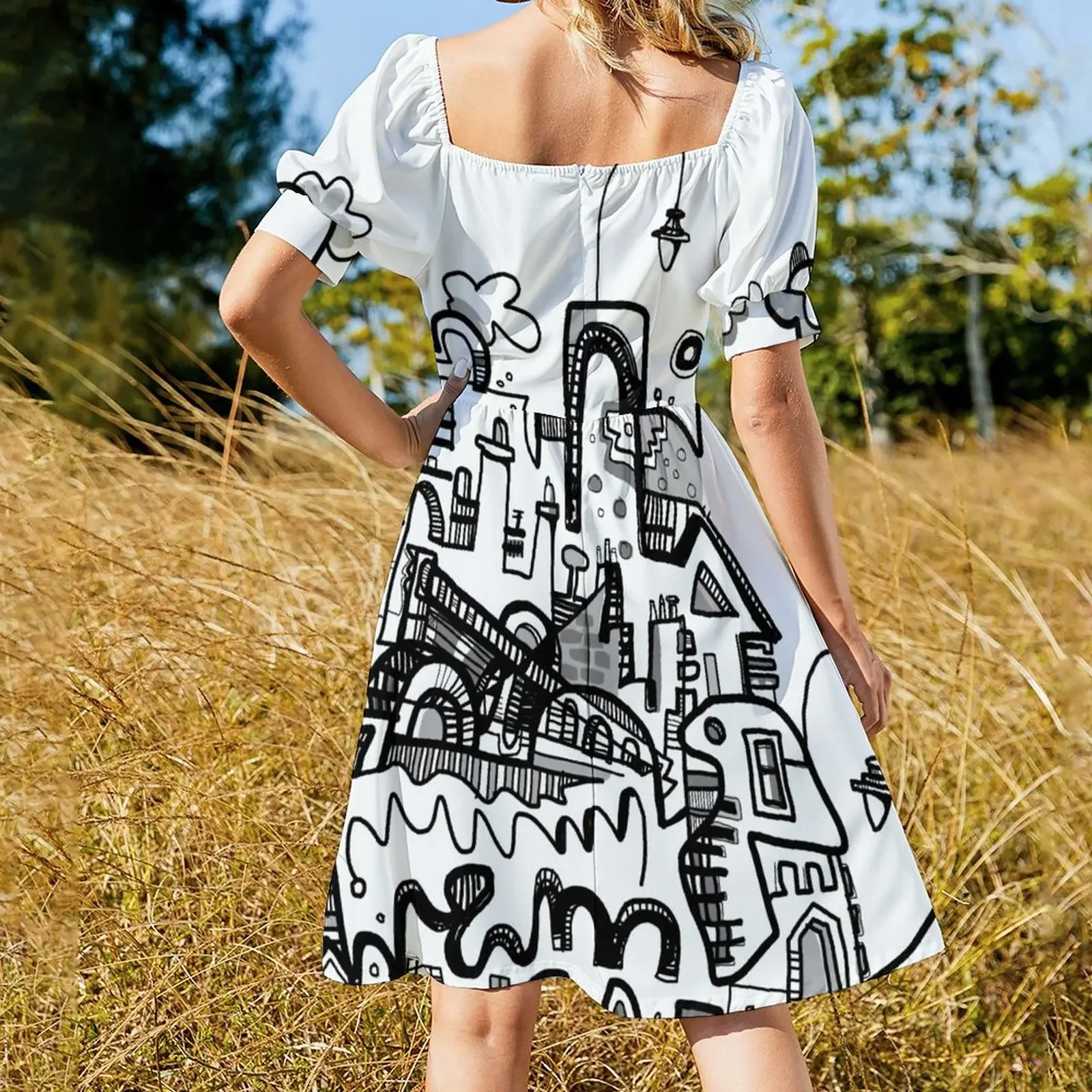 Платье с короткими рукавами Leave The Light On Listowel платья невесты для выпускного вечера