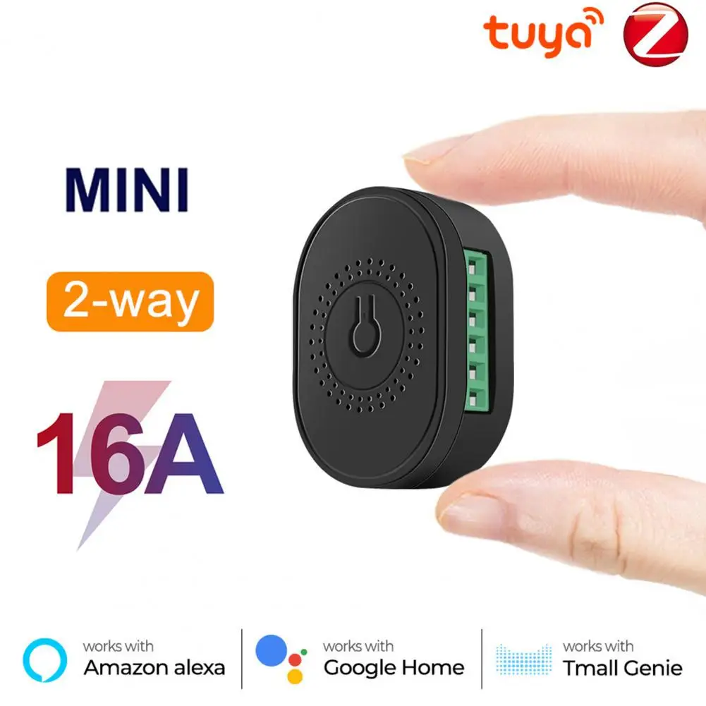 

16A Tuya Wifi Smart Switch Remote Interruptor Inteligente Switch Smart Home Module Support Zigbee Alexa Google Voice Control