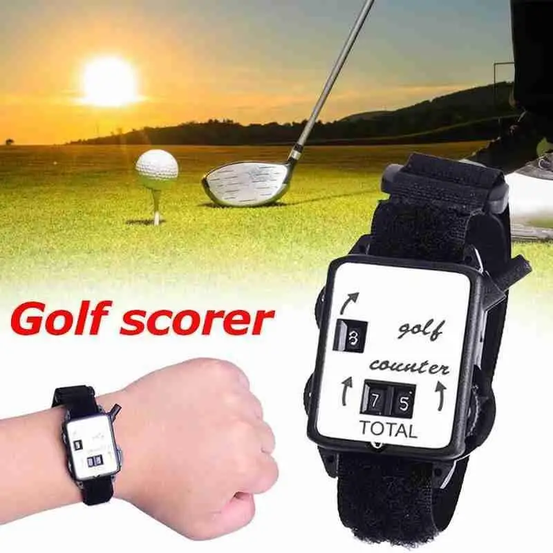 

1pcs Golf Scorer Training Aids Wristband Golf Club Watch Count Shot Sports Score Stroke Counter Accessories Putt Golf Keepe G1g1