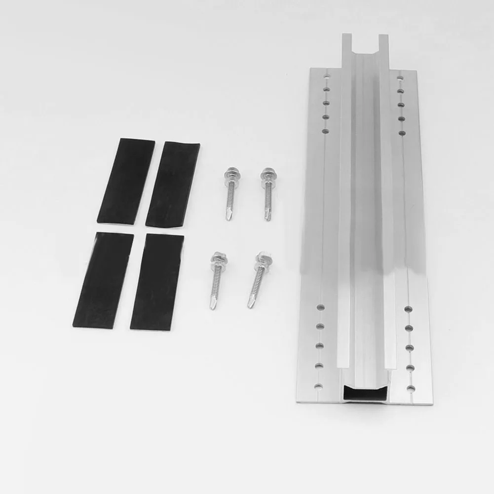 

1Set Solar Mounting Rails PV Photovoltaic Solar Panel Accessories Trapezoidal Mounting System Rail Set High Quality For Outdoor