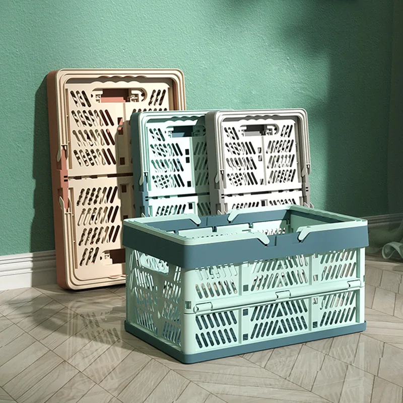 

Folding outdoor storage basket