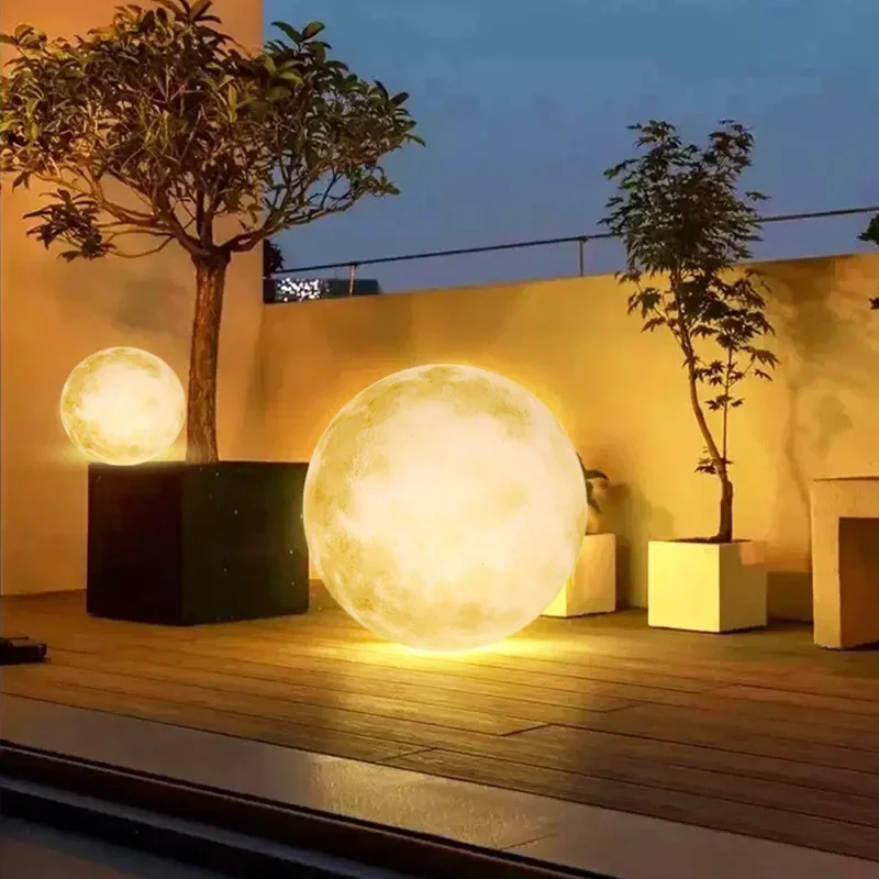 Лунный свет уличный наземный светильник водонепроницаемый для газона лунный