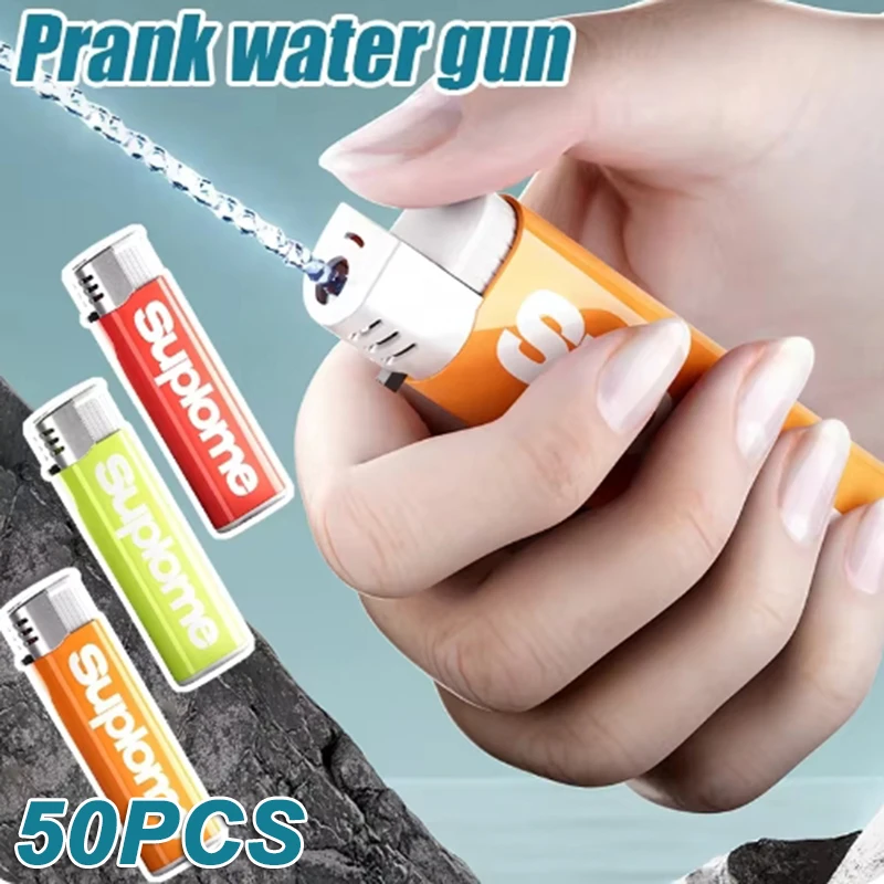 50 шт. мини-зажигалка водяной пистолет игрушка легкие сквирты водные игрушки