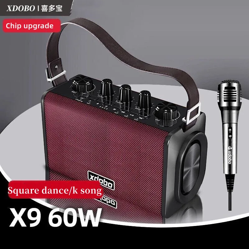 

xdobo X9 X8 Bluetooth Speakers 60W Power Portable Outdoor Super Subwoofer Column caixa de som 6600mAh Battery Karaoke speaker