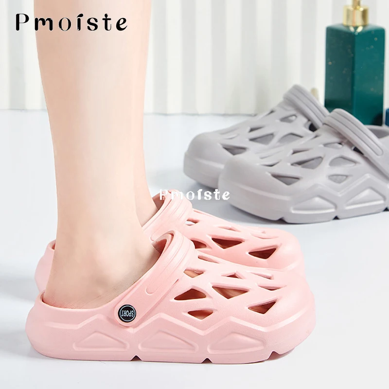 Women Garden Shoes Fashion Outdoor Slippers Breathable Lightweight EVA Slipper Solid Color Comfortable Sandals