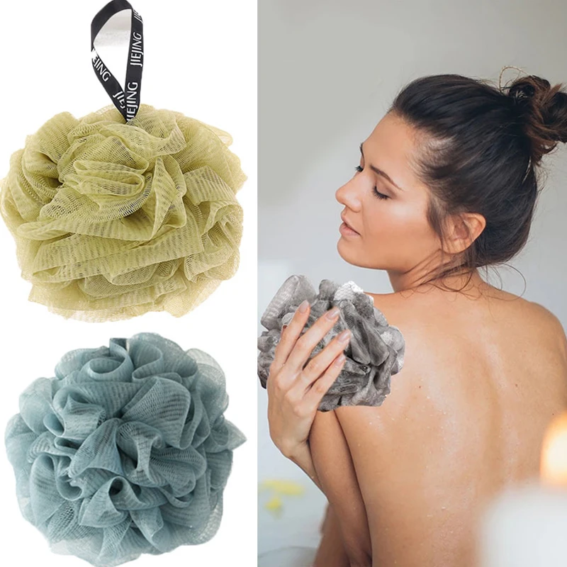 Bath Sponge Flower Bath Ball Body Cleaning Shower Brush Mesh Soap Dispenser Bath Puff Exfoliating Wash Shower Tool Multi-foam