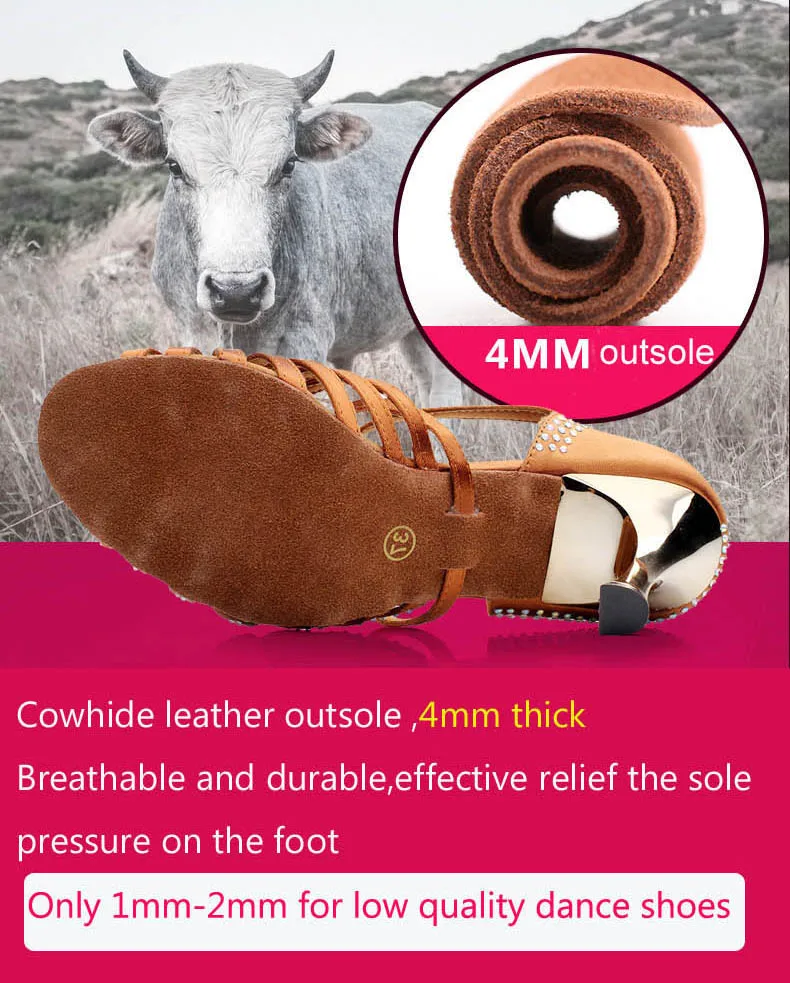 Женская обувь для латинских танцев на высоком каблуке 8 5 см с металлическими