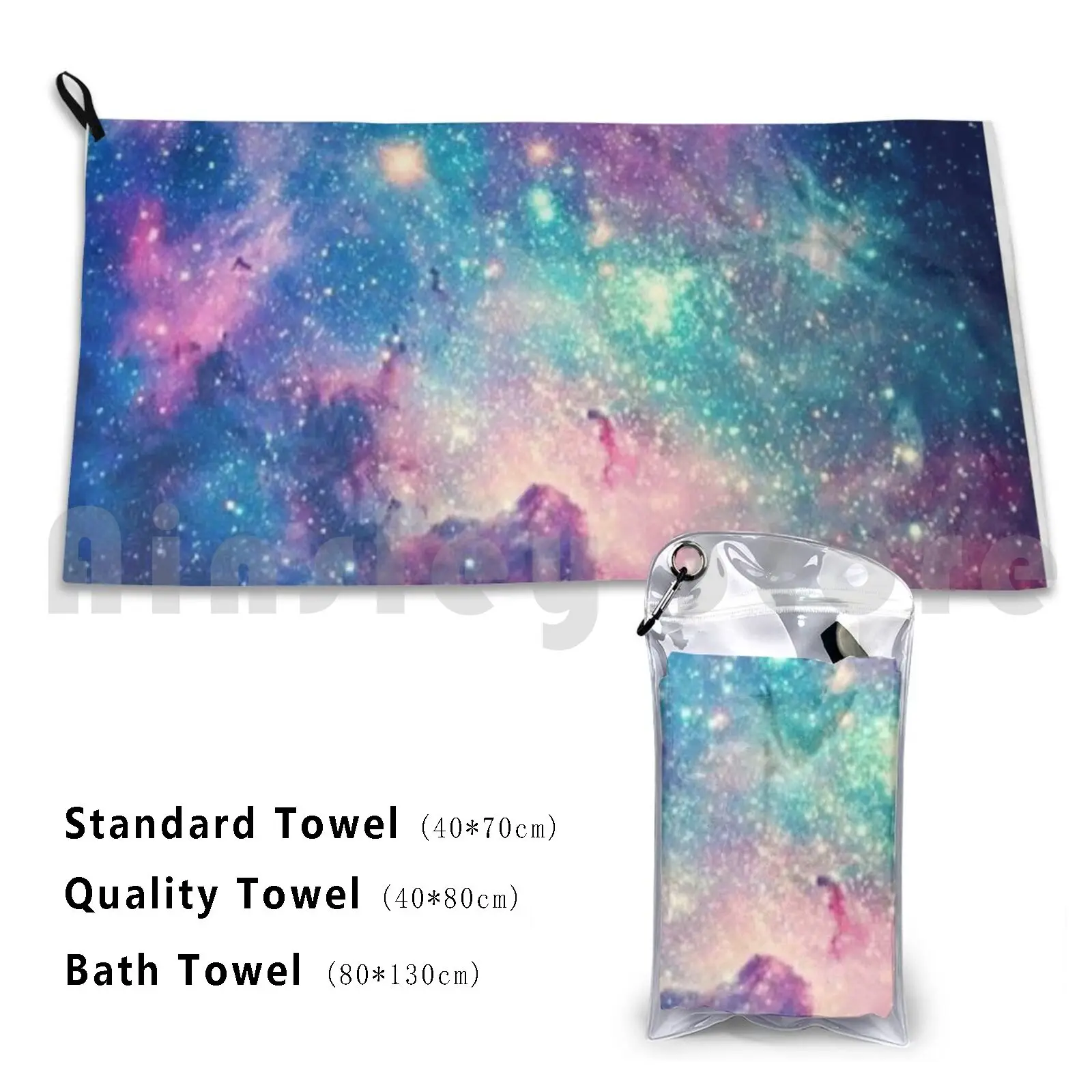 Quick Dry Quality Towel Smile Pink Be Safe Ocean Rainbow Colorful Stars