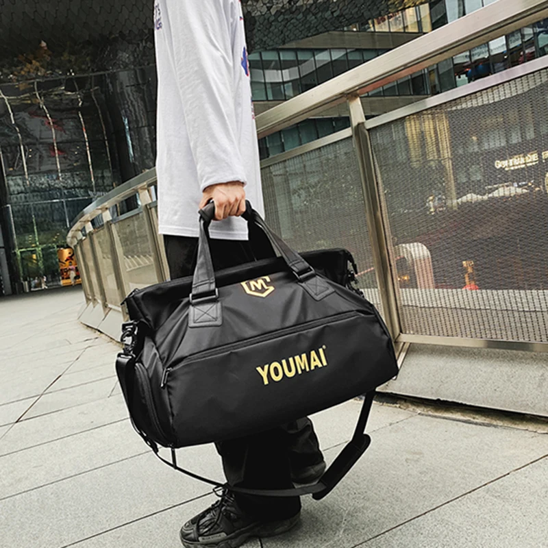 YILIAN Travelling bag for men and women, dry and wet separation, large capacity, light duffel bag, portable fitness backpack