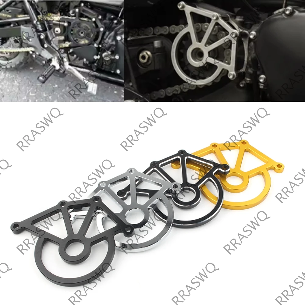 Фото Защитная крышка передней звездочки, правая сторона для Triumph America Hinkley Bonneville T100 SE Thruxton 900 Scrambler Speedmaster №2