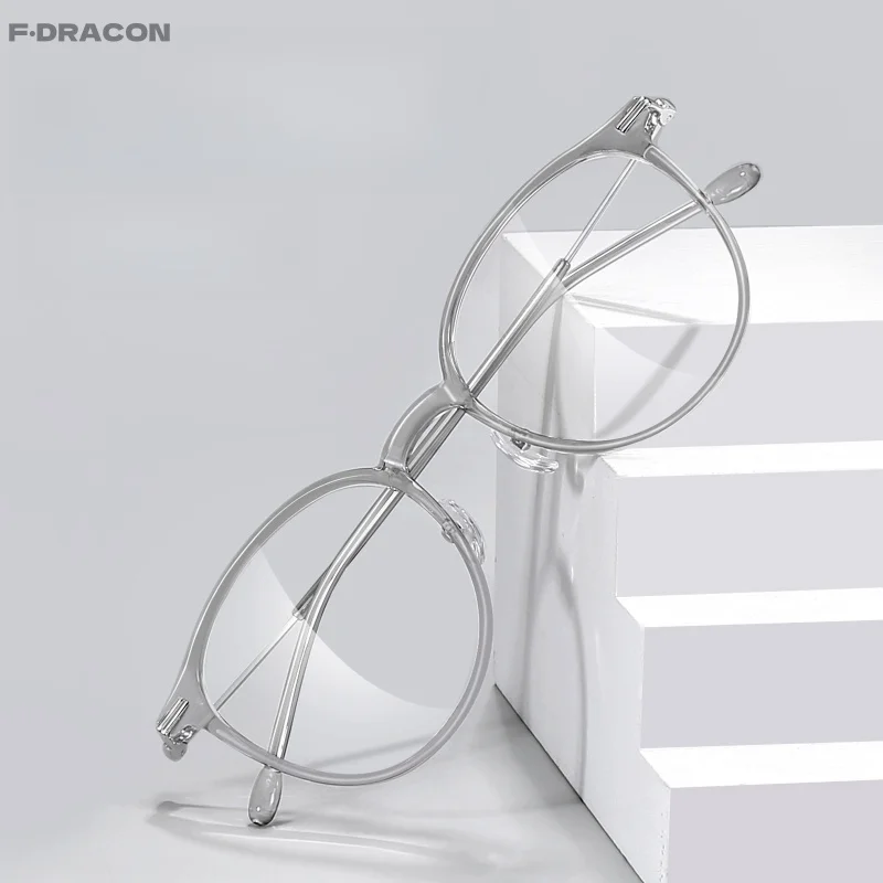 F · DRACON TR очки с защитой от синего света ультратонкие круглые женские оправой для