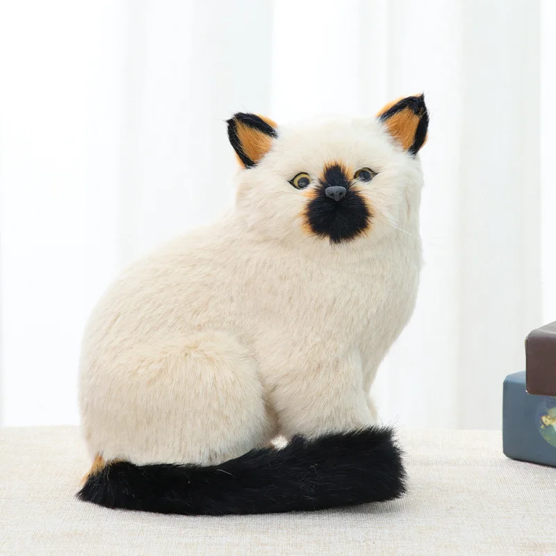 

Simulated Cat Animal Doll Plush Toy Doll Cat Toy Birthday Gift for Boys and Girls