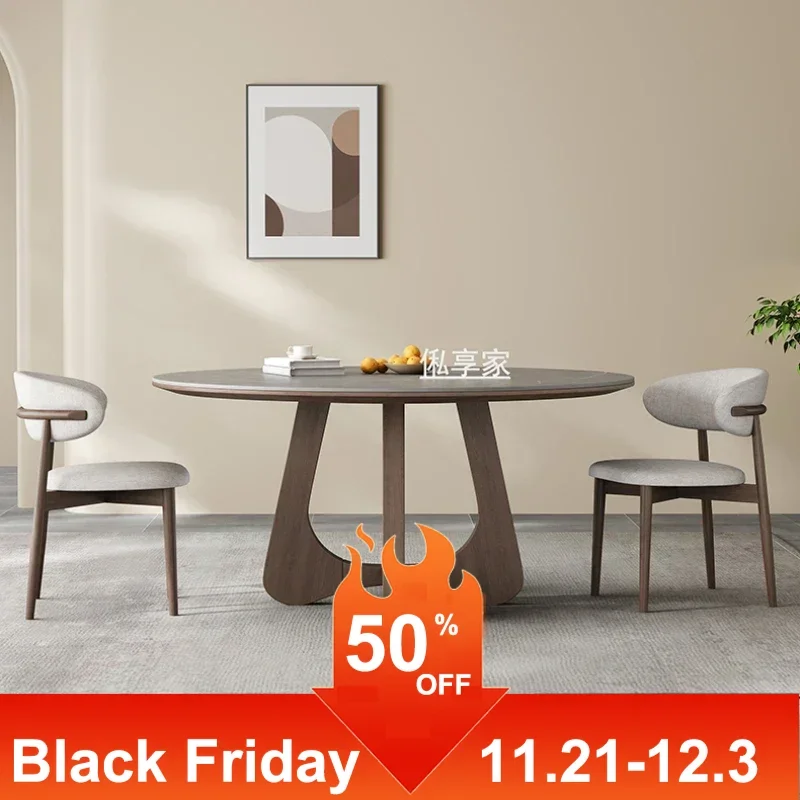 Круглый стол овальный обеденный кухонный ресторанный дизайнерский прием