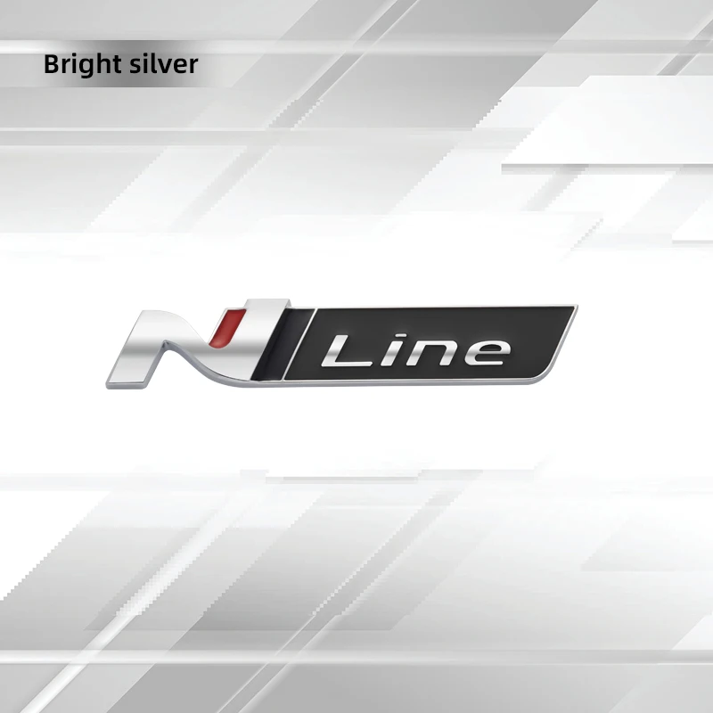 

Автомобильные Значки N Line, Эмблема багажника, металлические наклейки, наклейки на корпус, письмо, решетка радиатора, декор для Hyundai i40 Veloster i10 Tucson Elantra Sonata