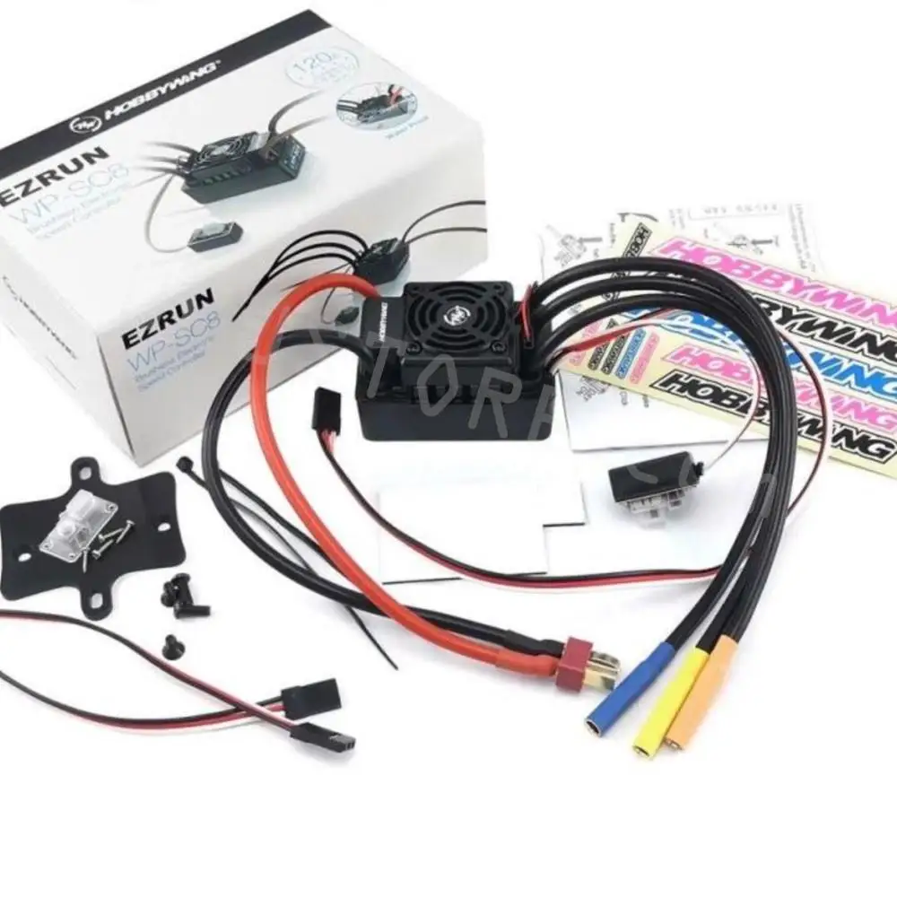 Фото Hobbywing EZRUN-WP-SC8 120A водонепроницаемый бесщеточный ESC Tplug/XT60 Plug 3652 G2 KV5400/4000/3300 мотор для 1:10 Багги 2WD автомобиля игрушки №2