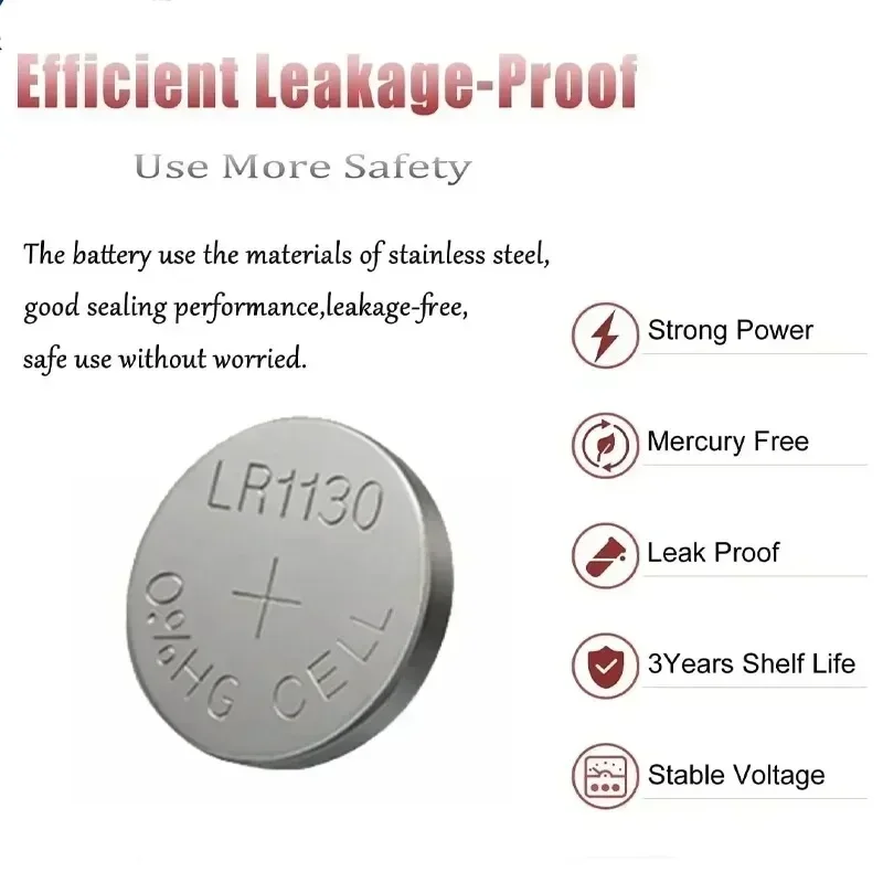 Аккумуляторная батарея AG10 LR1130 SR54 389 190 SR1130 D189 LR54