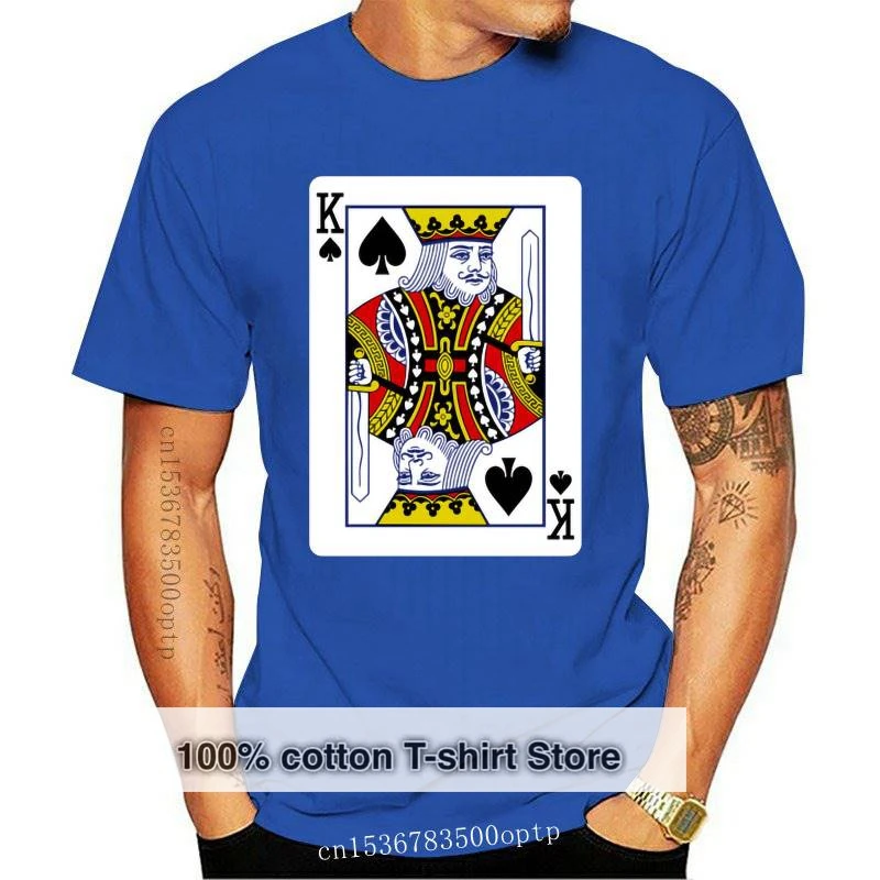 

New Men t-shirt King of Spades Playing Card tshirt Women t shirt