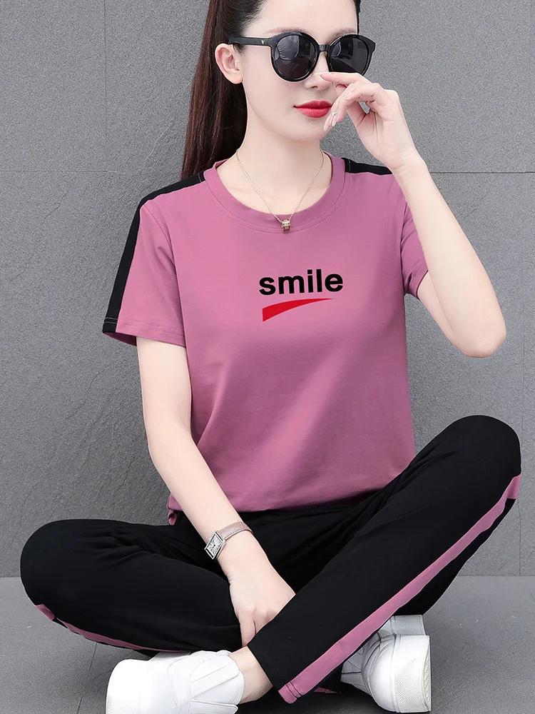 Летний тонкий спортивный комплект для женщин новинка 2024 женское платье среднего