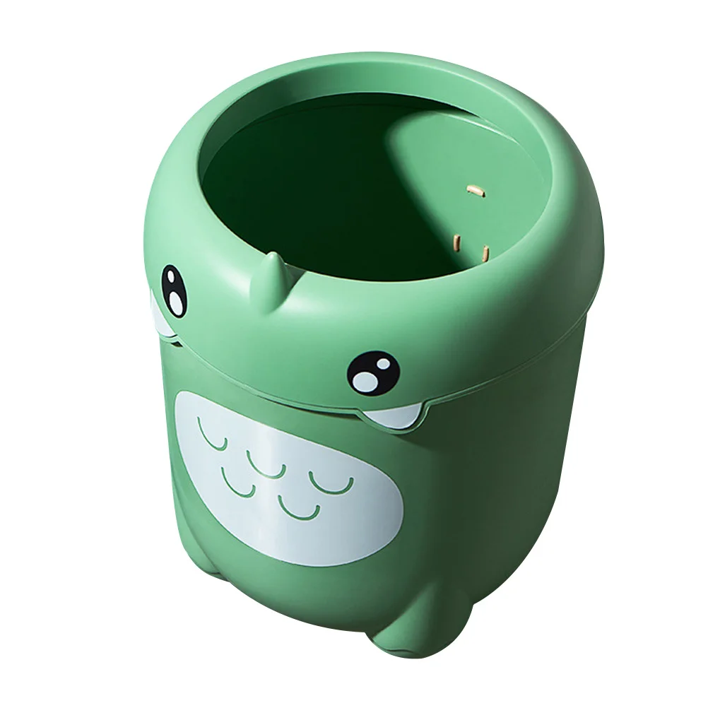 

Kid Deskation Cartoon Plastic Garbage Bin Waste Paper Basket Wastebasket Trash Can Lidless Waste Basket