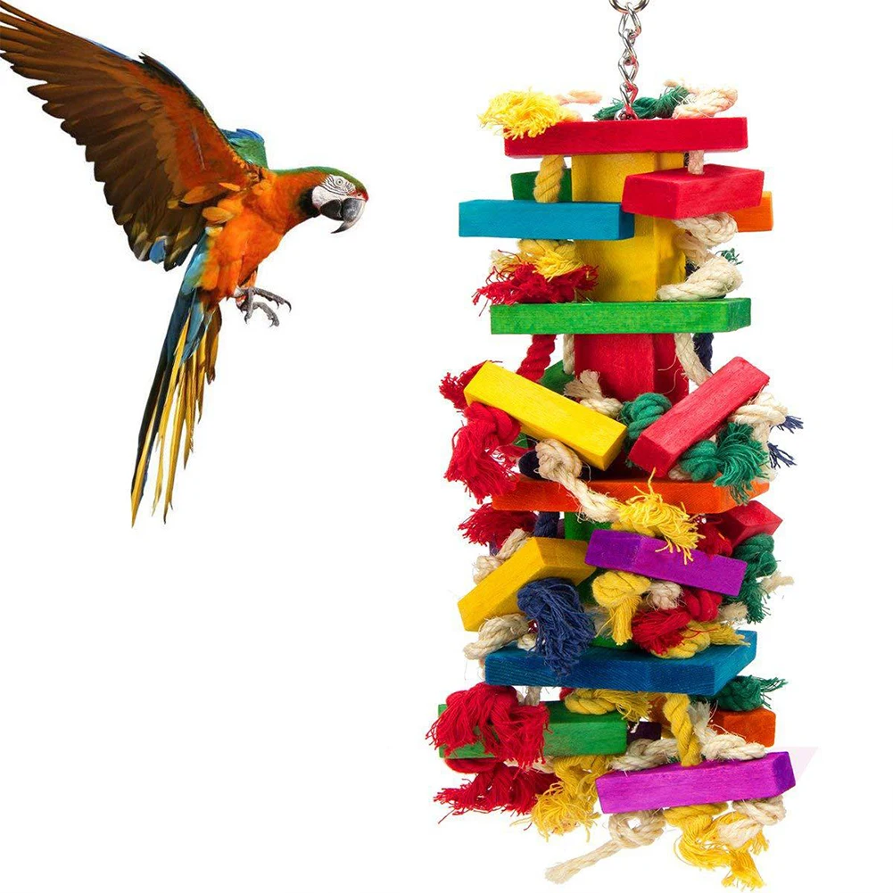 

Handmade Chew Toys Parrots Teeth Chewing Toys For Small Parrots Parakeets Conures Cockatiels Love Birds Bird Supplies