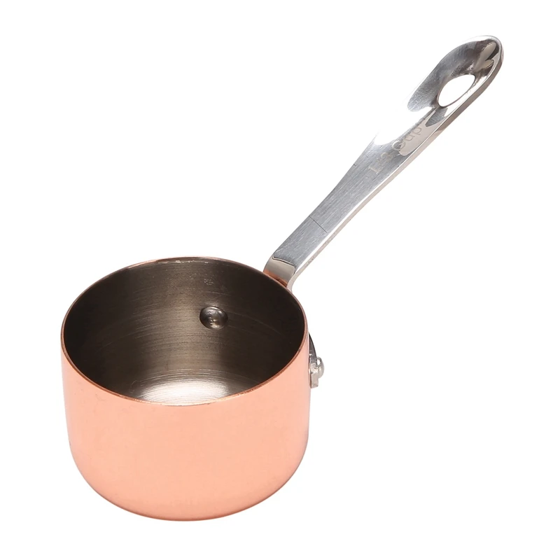 

3X Gravy Boats Copper Plated Sauce Cup Milk Cup French Fries Sauce Cup Western Restaurant Special Copper Pot 3.8Cm