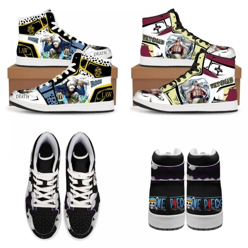 Слитные кроссовки аниме Луффи Зоро, повседневная обувь, Баскетбольная ...