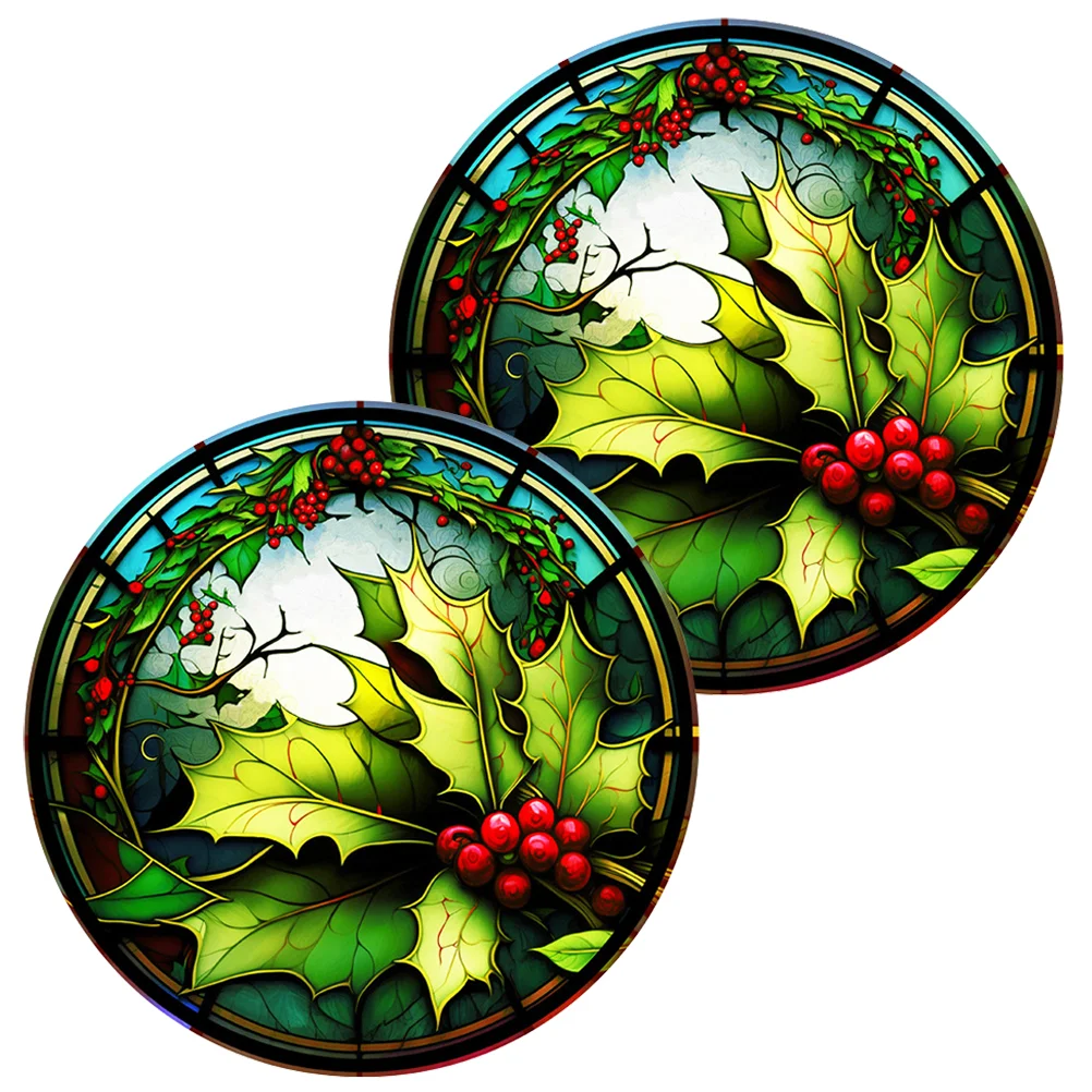 

2Pcs Xmas Window Clings Xmas Party Window Stickers Christmas Party Window Clings for Xmas