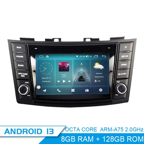 Jdaston Android 13 автомобильный мультимедийный плеер для Suzuki Swift 4 2011 2012 2013 GPS-навигация автомобильное радио 8 Гб стерео аудио Carplay DSP