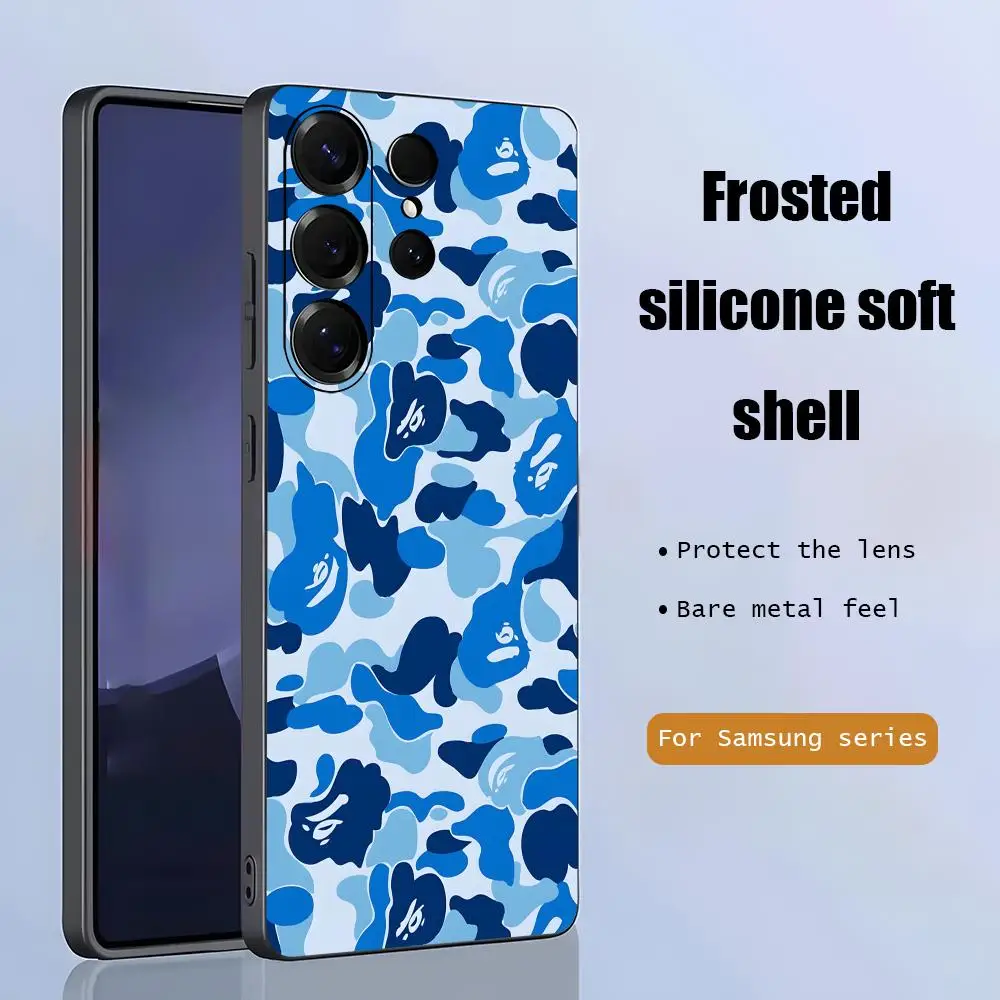 Фото Стильный модный чехол для телефона Samsung Galaxy S26 S25 S24 S23 S22 S21 Plus Ultra B-BapEs-s Fold A, мягкий, черный №3