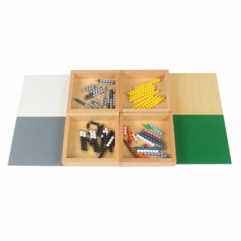 

Wooden Toys Montessori Beads Box Mathematics Materials Kids Toys Educational Learning Activities Christmas Gift D86Y