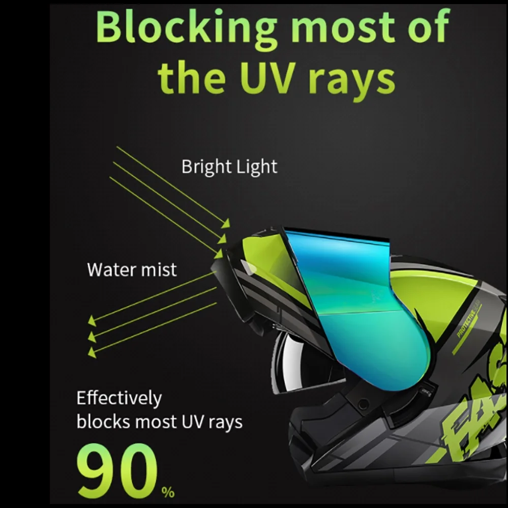 Модульные защитные откидные мотоциклетные шлемы с полным лицом двойной