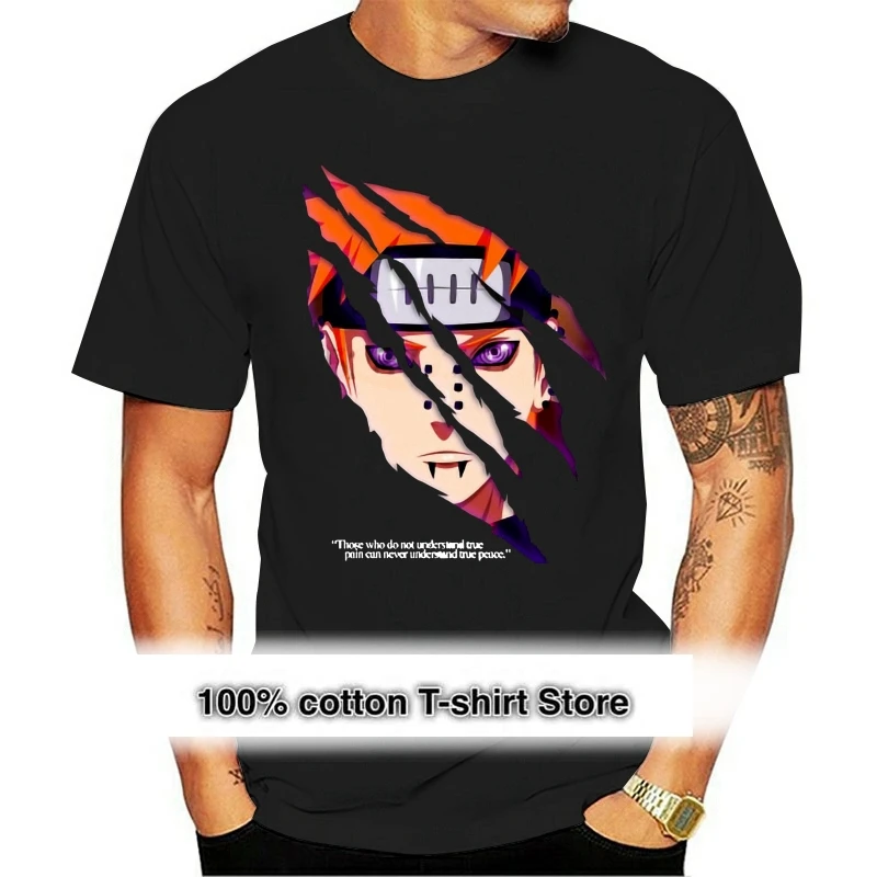 

Men tshirt pain is my game Pain Nagato T Shirt Printed T-Shirt tees top
