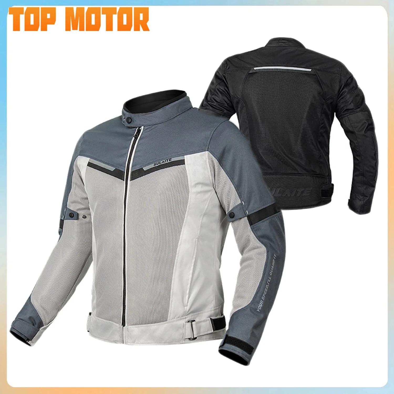 Летняя мотоциклетная куртка SULAITE одежда для езды на мотоцикле В рыцарском стиле