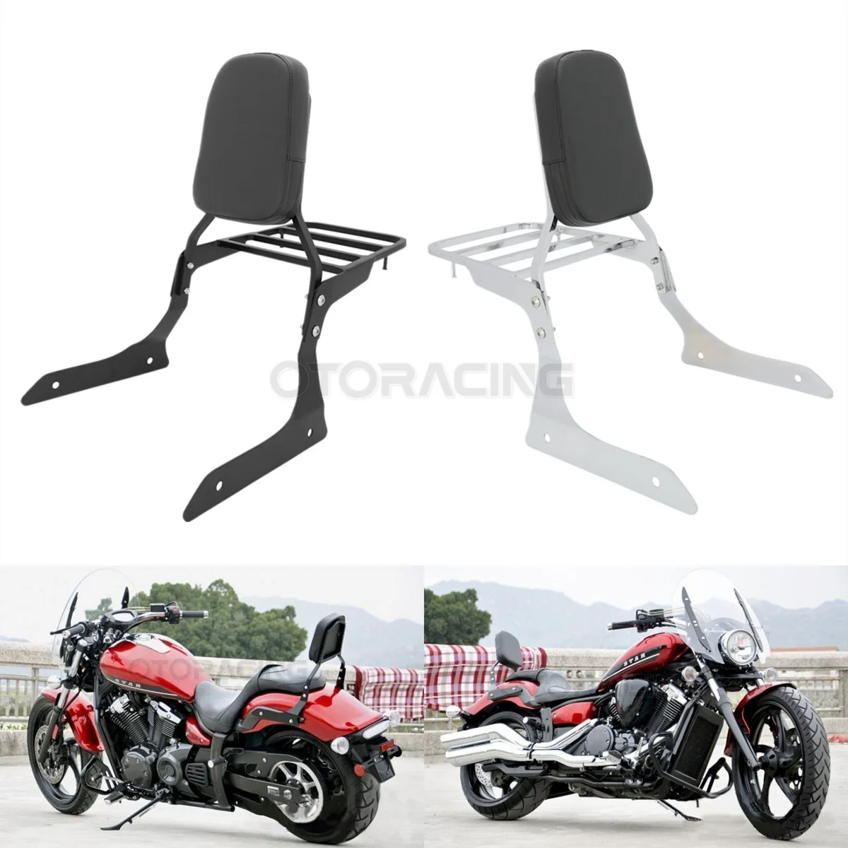 Motorcycle Rear Passenger  Backrest Sissy Bar For Yamaha Stryker 1300 XVS1300 2011 2012 2013 2014 2015 2016 2017