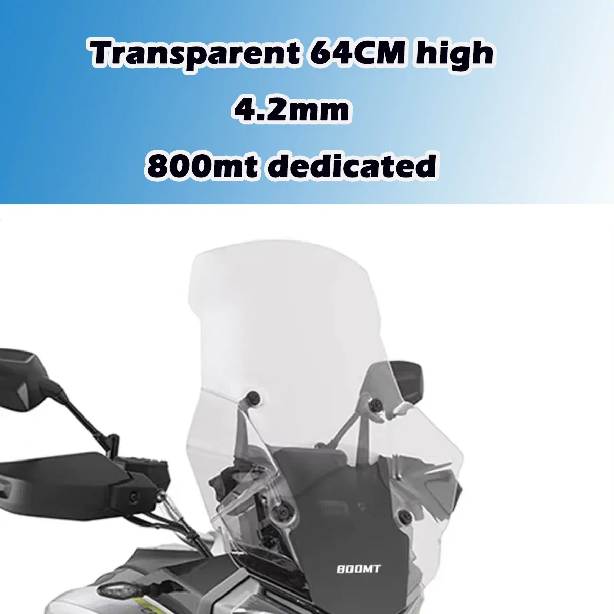 

Подходит для CFMOTO 800MT MT800 CF800 модифицированного лобового стекла и расширенной пластины нагрудной защиты и дождевика