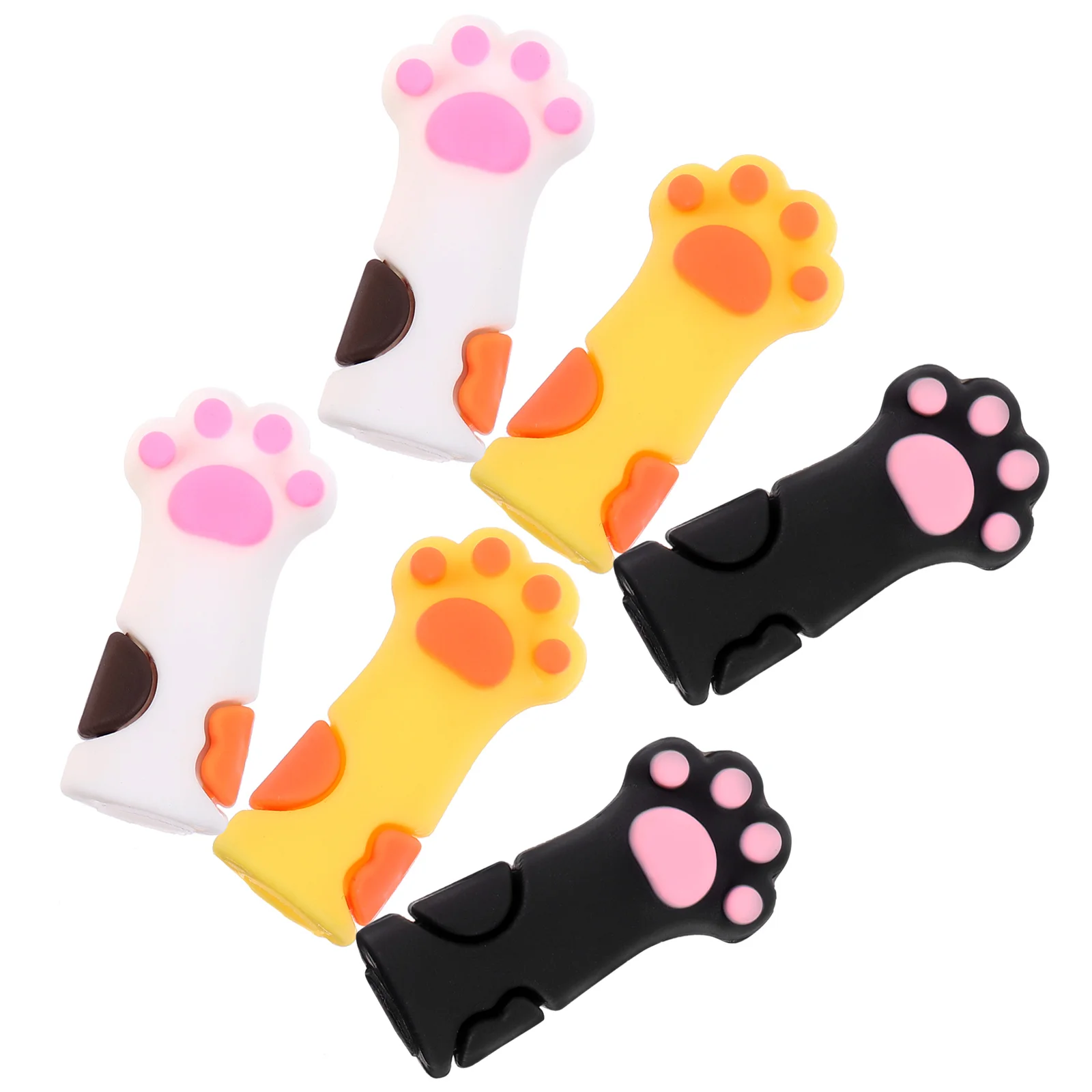 6 шт. чехлы для карандашей мини-ластики карандаши удлинители кошачьих когтей